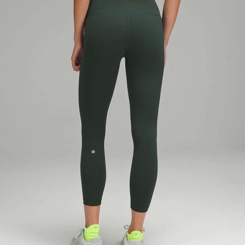 Lululemon Wunder Train High-Rise Tight 25" Legacy Green Everlux Leggings Size 8